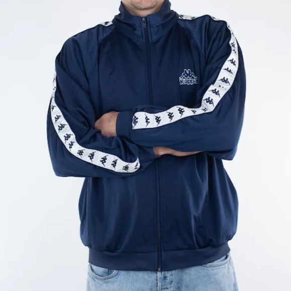 Kappa Other - Kappa Navy White 90s Track Jacket Sz L